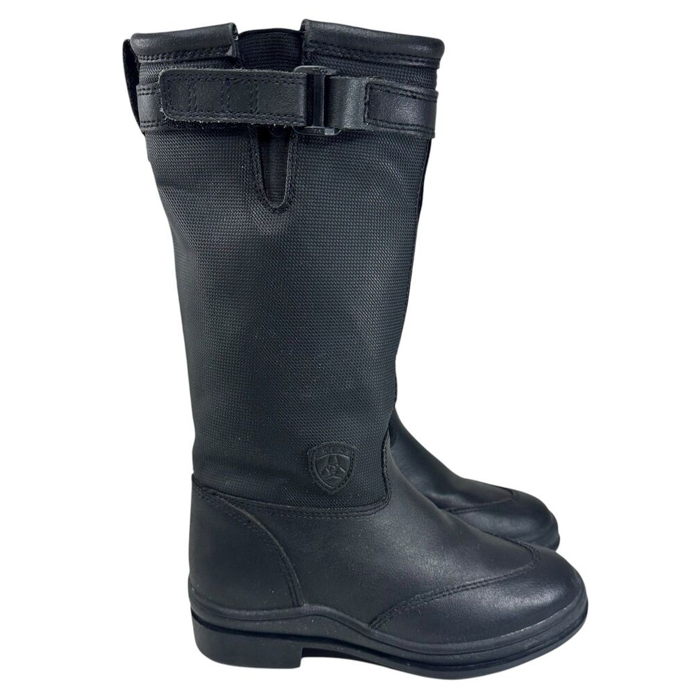 Ariat Youth Tall Riding Boots 67101 Black Insulated Waterproof Size 12 Excellent